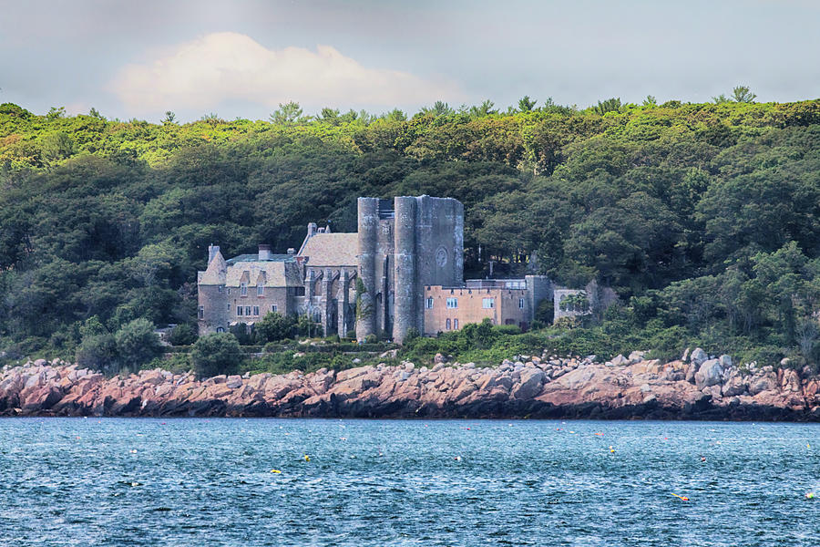 Hammond Castle From The Ocean Near Gloucester Massachusetts Photograph