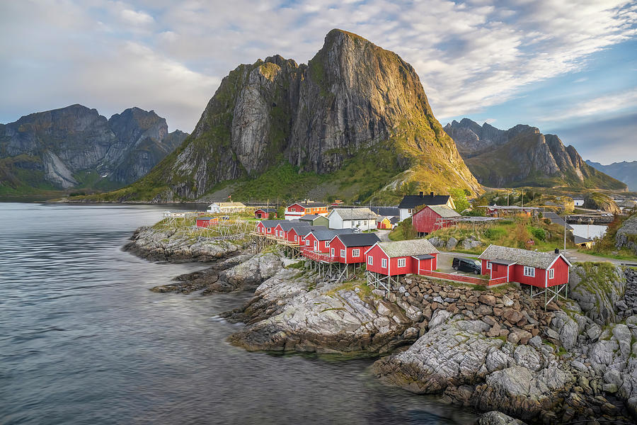 Reine Rorbuer Ocean Fishing Village Lofoten Norway Photo Cool Wall