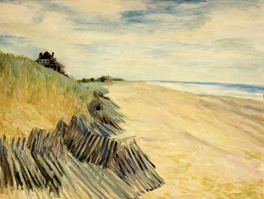 Hampton Dunes Painting by Pat White