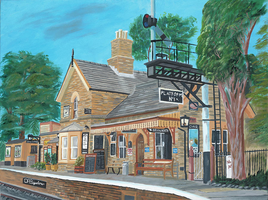 Hampton Loade station Painting by David Bigelow