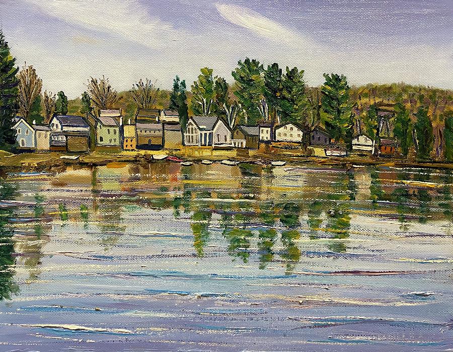 Hampton Ponds Serenity Painting by Richard Nowak