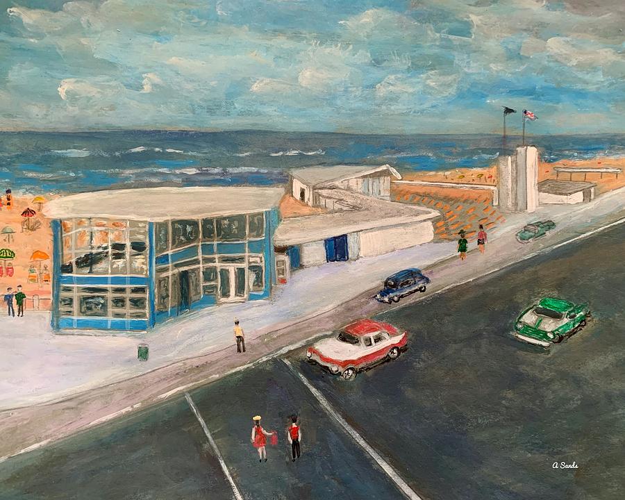 Hampton Shell in Sixties Painting by Anne Sands