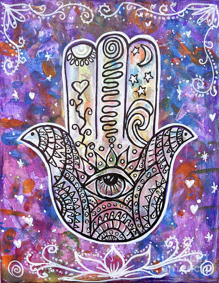 Hamsa, 2021 Painting by Vickie Verlie - Fine Art America