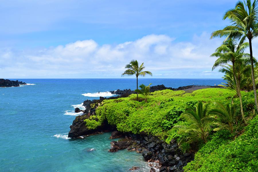 Waianapanapa Panoramic View,Hana,Maui Photograph by Bnte Creations