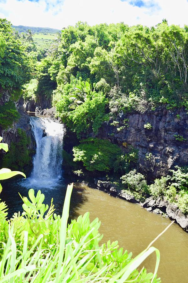 Seven Sacred Pools starting Water falls,Hana, Maui Photograph by Bnte ...