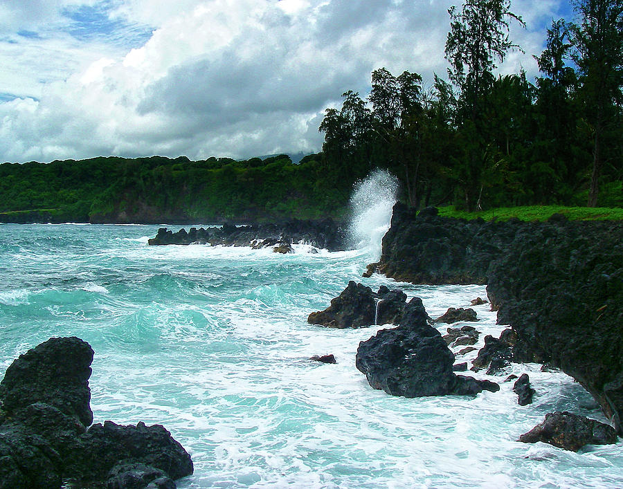Hana Coastline Maui Photograph by Waterdancer