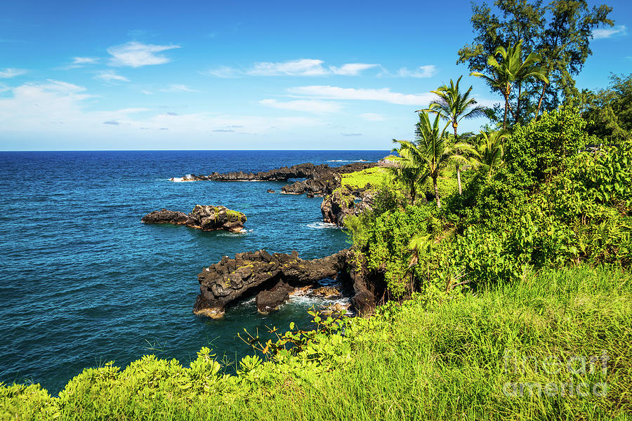 Hana Hawaii Sea Arch at Waianapanapa State Park Photograph by Paul Velgos
