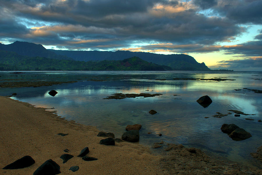 Hanalei Bay DawnReflections Photograph by Stephen Vecchiotti