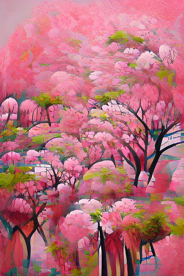 Hanami #1 Digital Art by Terry Hi - Fine Art America