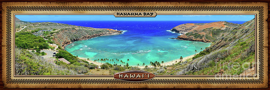 Hanauma Bay Hawaiian Style Panoramic Photograph Photograph by Aloha Art