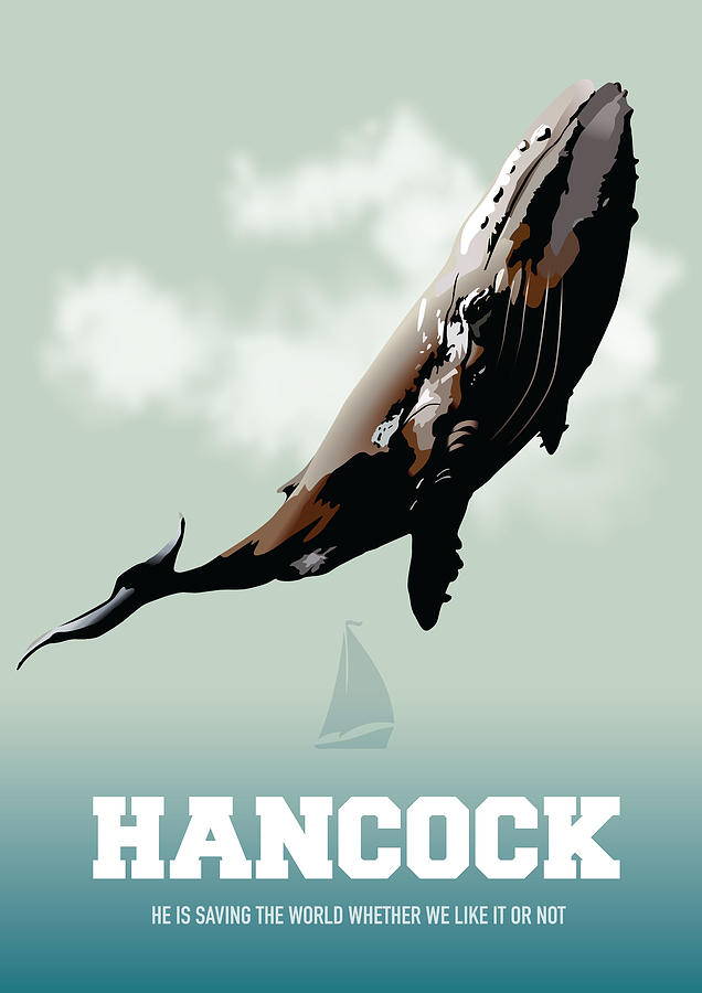 Will Smith Digital Art - Hancock - Alternative Movie Poster by Movie Poster Boy