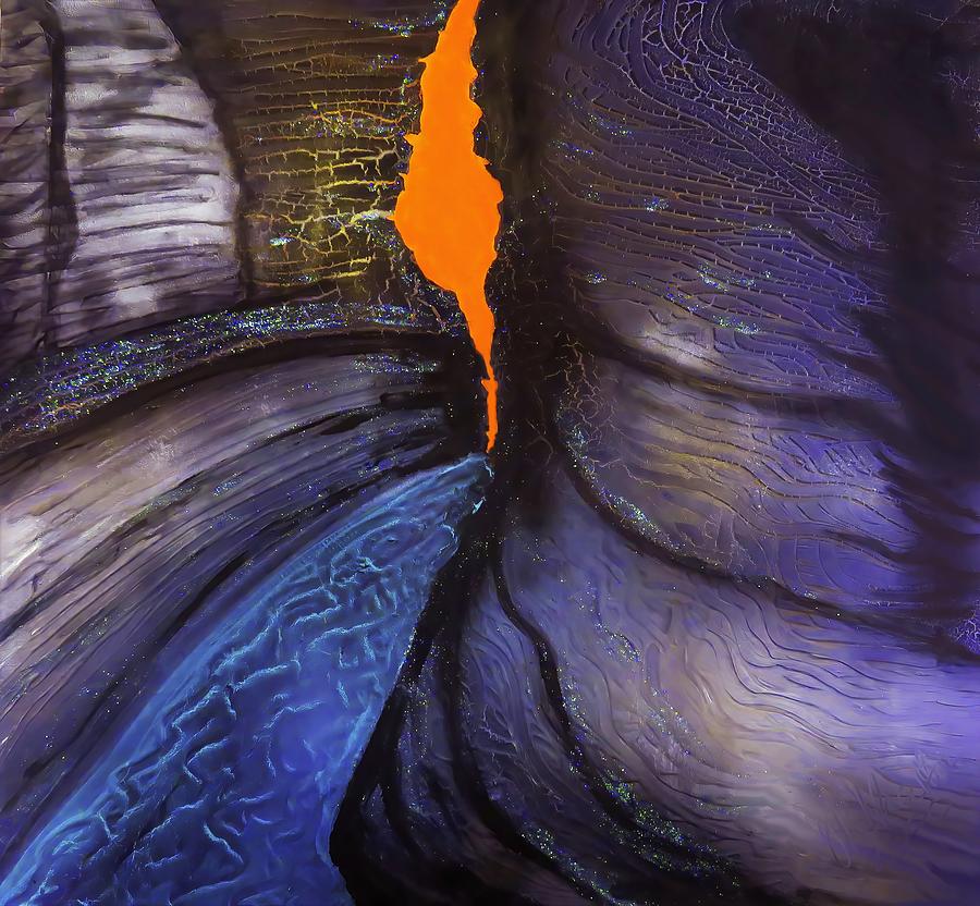Hancock Gorge Painting by Joan Stratton