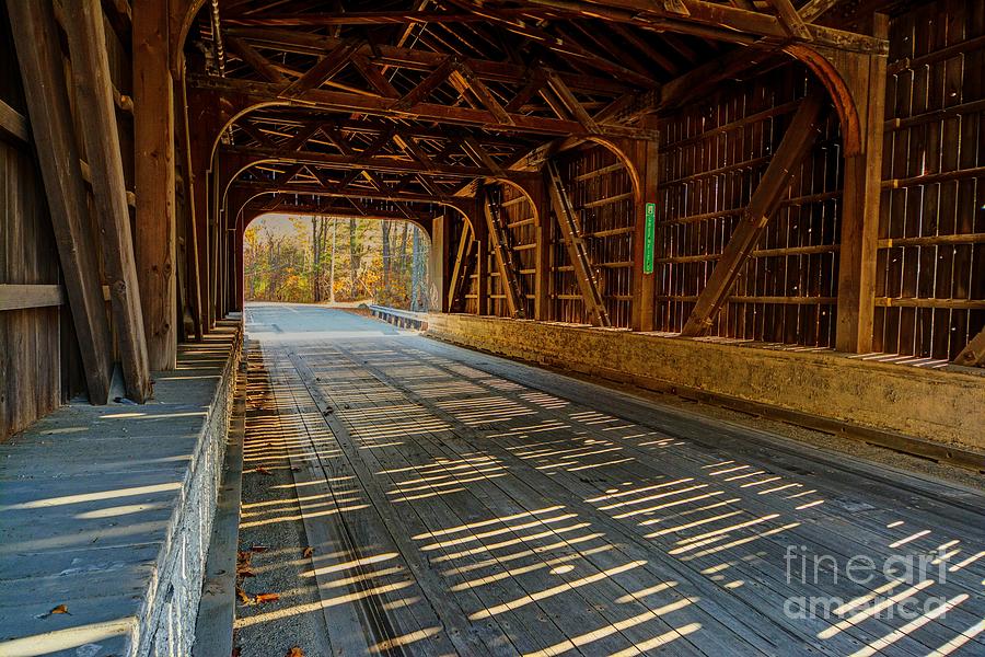 Hancock - Greenfield Covered Bridge  Photograph by Steve Brown