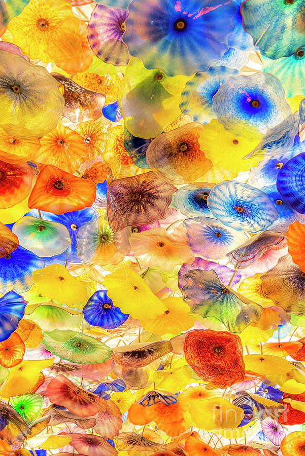 Hand blown Glass Ceiling in the Bellagio Hotel and Casino Lobby, Photograph by FeelingVegas Wall Art and Prints