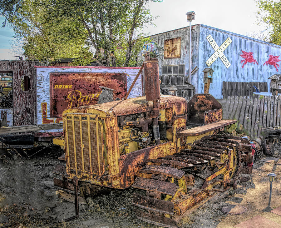 Hand Crank Junkyard Tractor Photograph by Floyd Snyder