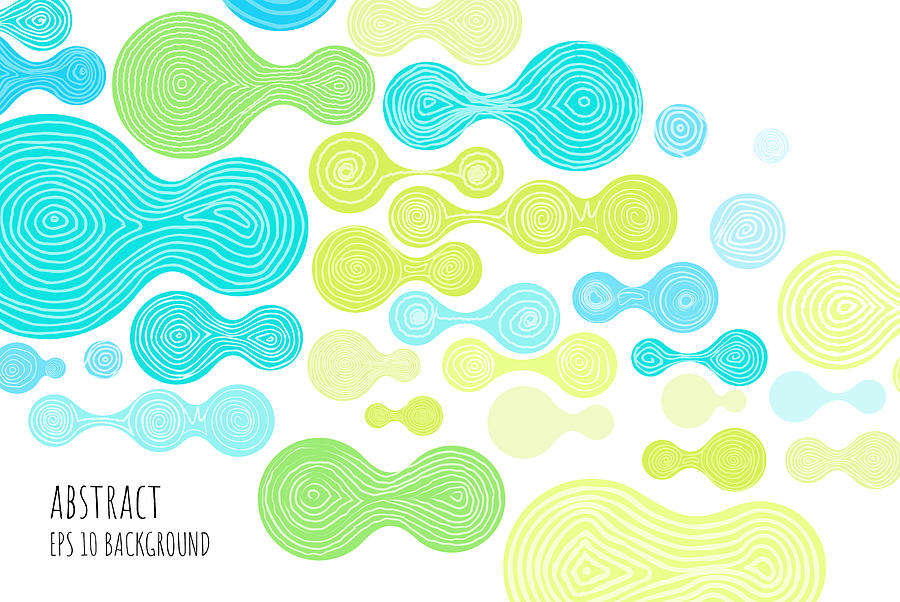 Hand Drawn Abstract Background Drawing by AF-studio