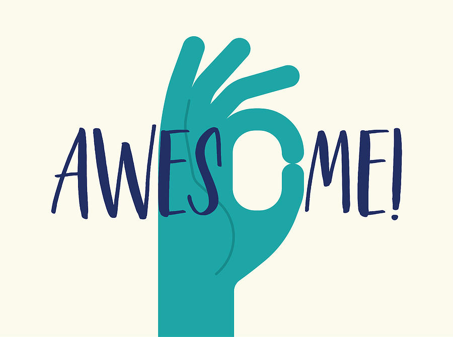 Hand Gesture Compliment Awesome Awe Teamwork Good Job Meme Drawing by VladSt