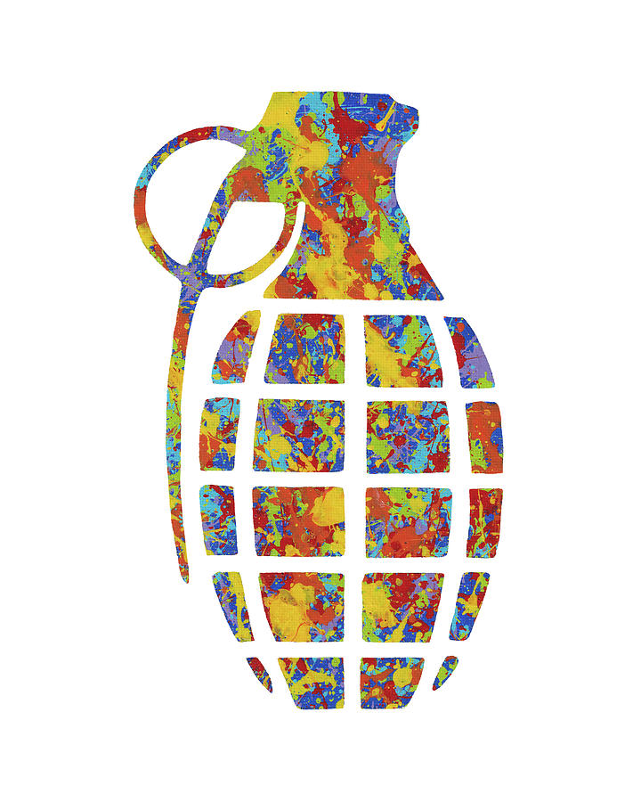 Hand Grenade Painting by Gregory Murray - Fine Art America