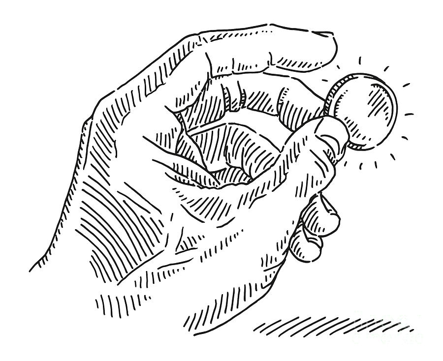 money hand gesture drawing