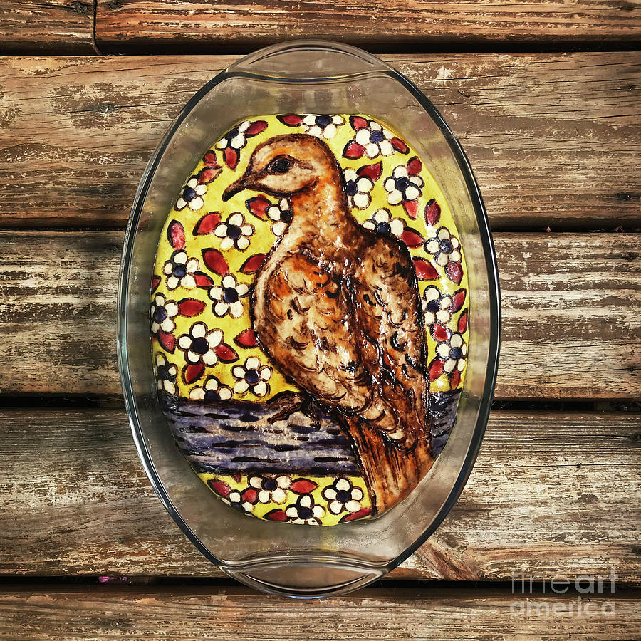 Hand Painted Mourning Dove Sourdough 1 Photograph by Amy E Fraser