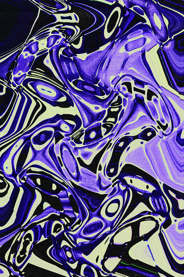 Hand Painted Purple And Black Abstract Abstracted. Digital Art by Tom Janca Hand Painted Purple And Black Abstract Abstracted. Digital Art by Tom Janca