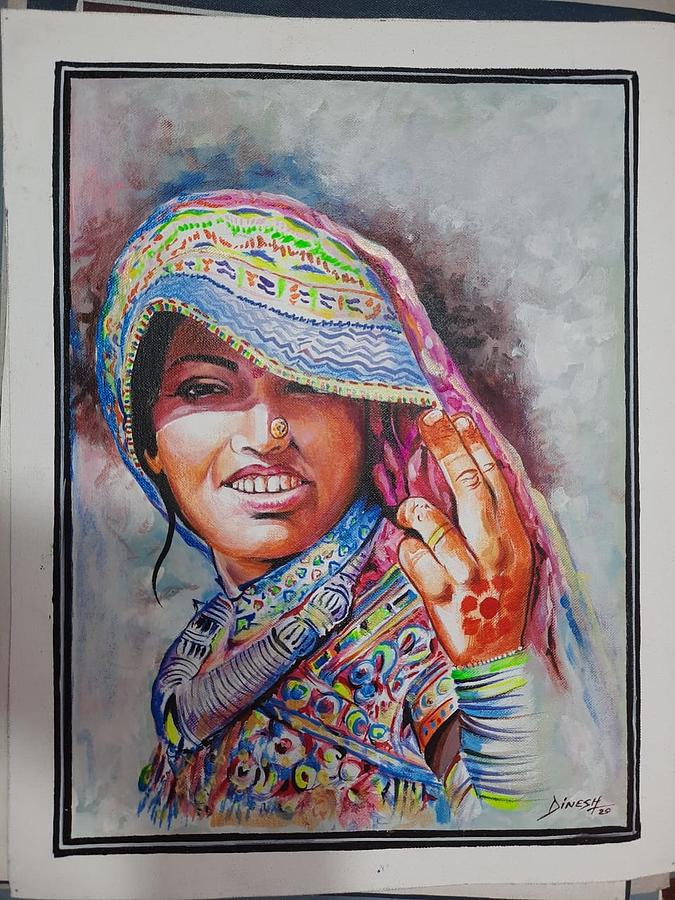 Hand Painting  Painting by Manish Vaishnav