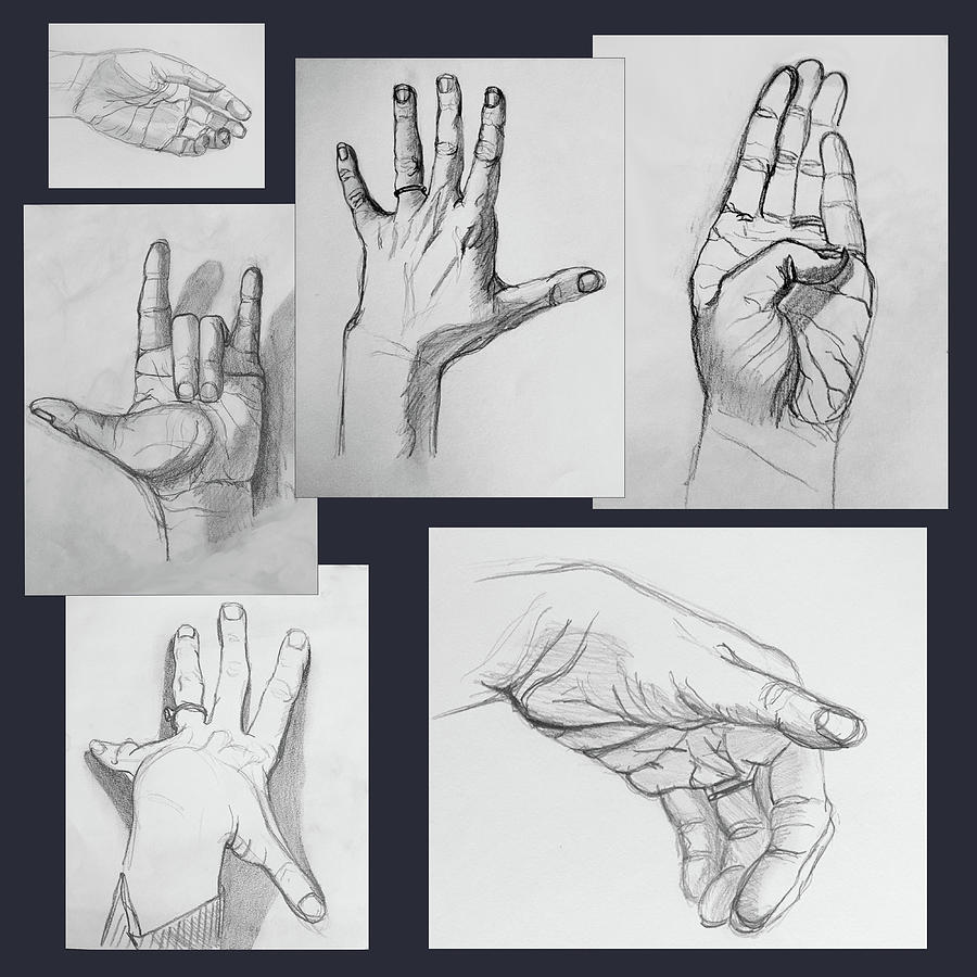 hand collage art