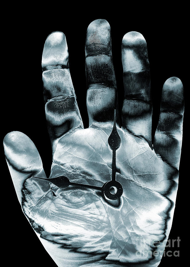 Hand with clock Digital Art by Bruce Rolff