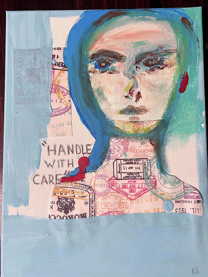 Handle with Care Mixed Media by Jennifer Clark - Fine Art America
