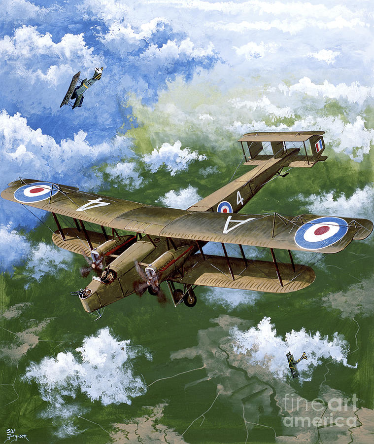 Handley Page 0/400 Painting by Steve Ferguson