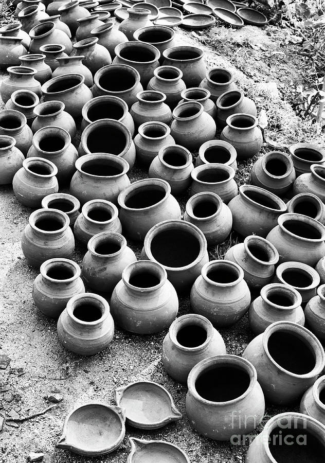 Handmade Indian Clay Pots Photograph by Tim Gainey
