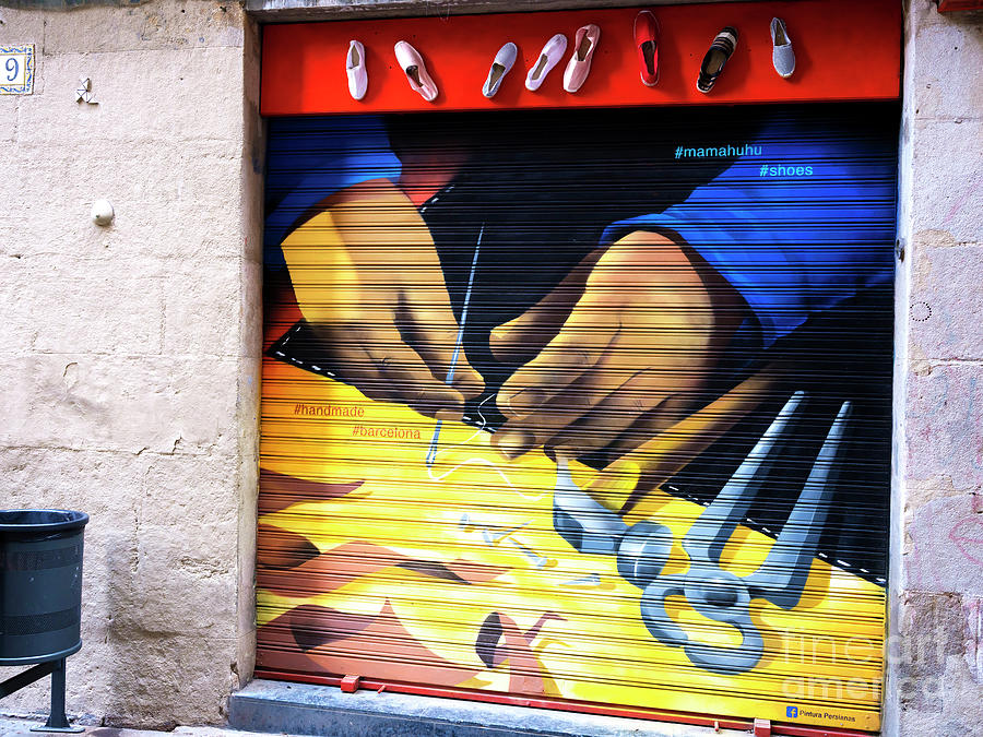 Handmade Shoes in Barcelona Photograph by John Rizzuto