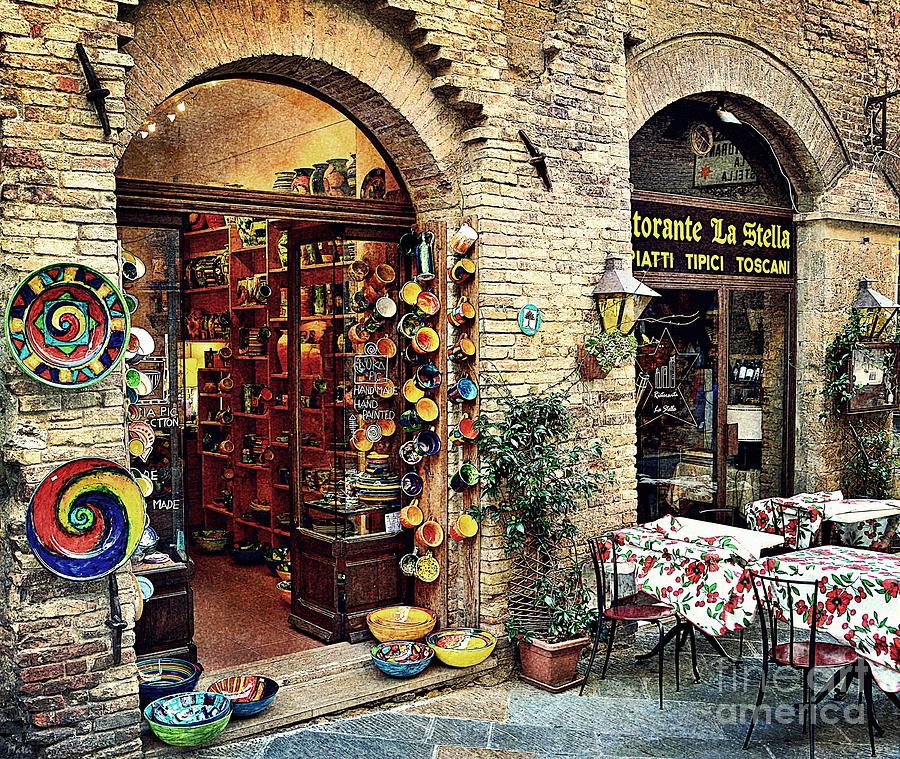 Handmade Tuscan Pottery  Photograph by Ramona Matei