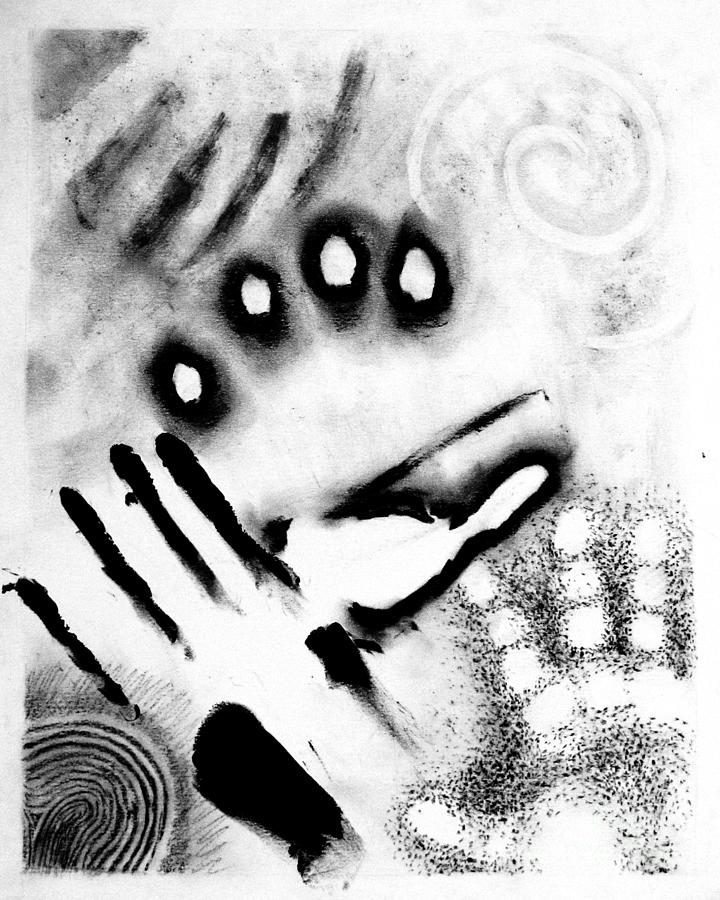 Handprint Mixed Media by Samantha Geernaert