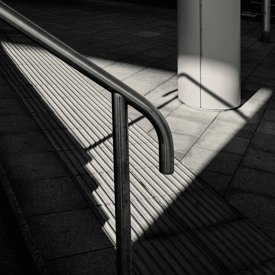 Handrail Photograph by Dave Bowman Handrail Photograph by Dave Bowman