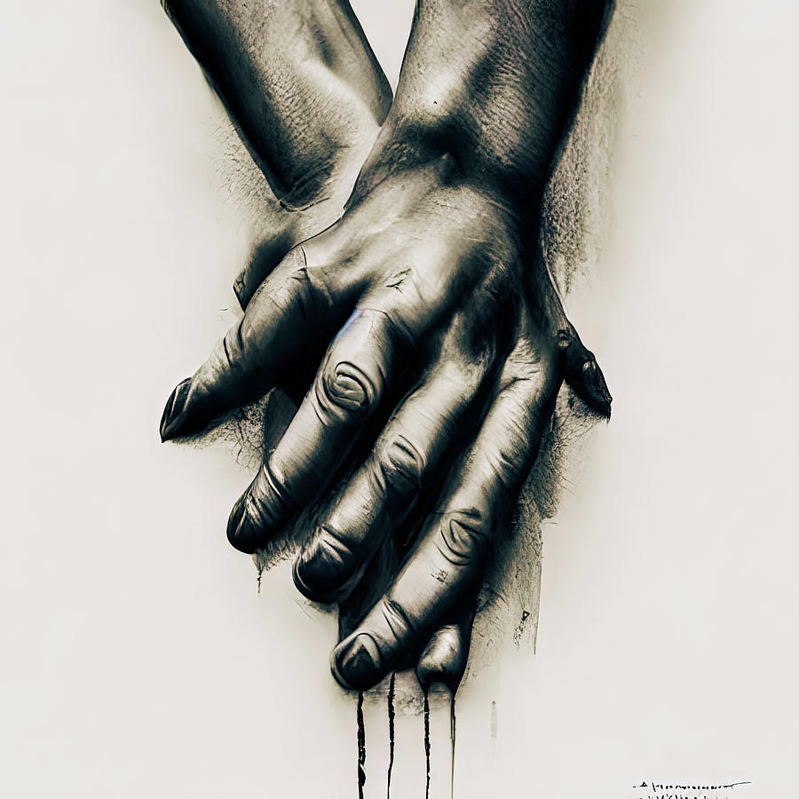 Hands 2 Digital Art by David Ridley Fine Art America