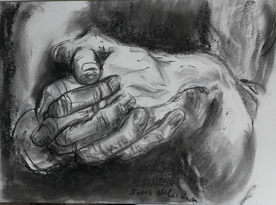 Hands 2 Drawing by James McCormack