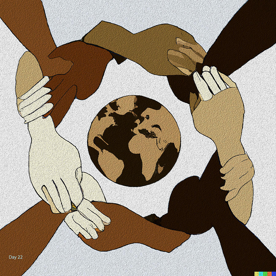 Hands Around the World Digital Art by Day Williams - Fine Art America