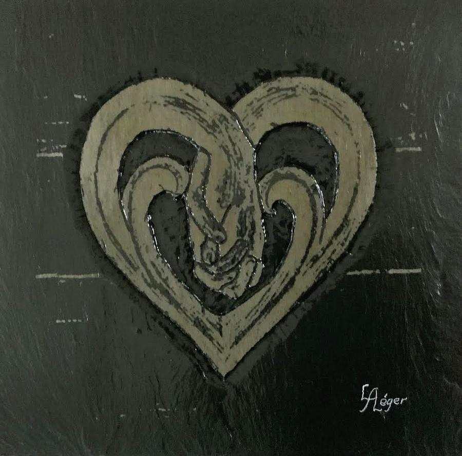 Romance Relief - Hands in heart by Lynnalbert Leger