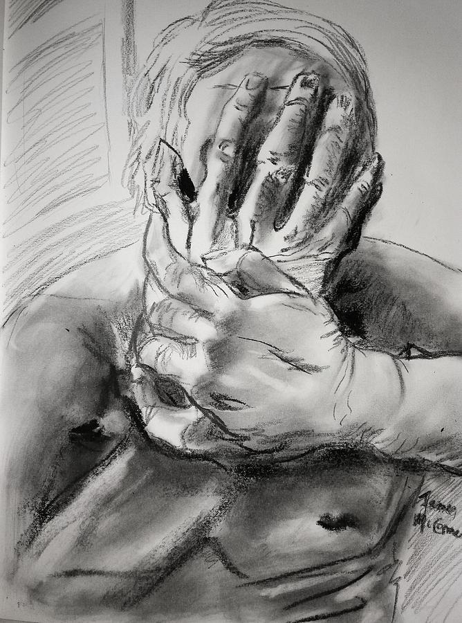 Hands Drawing by James McCormack