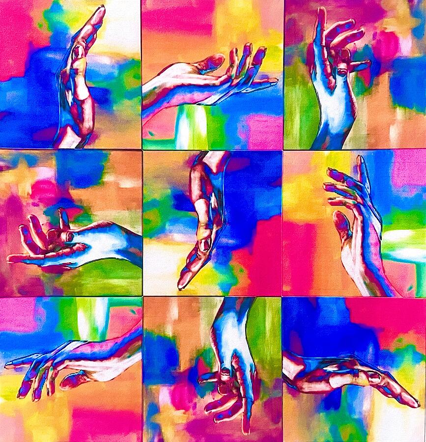 Hands Painting by Joel Tesch Hands Painting by Joel Tesch