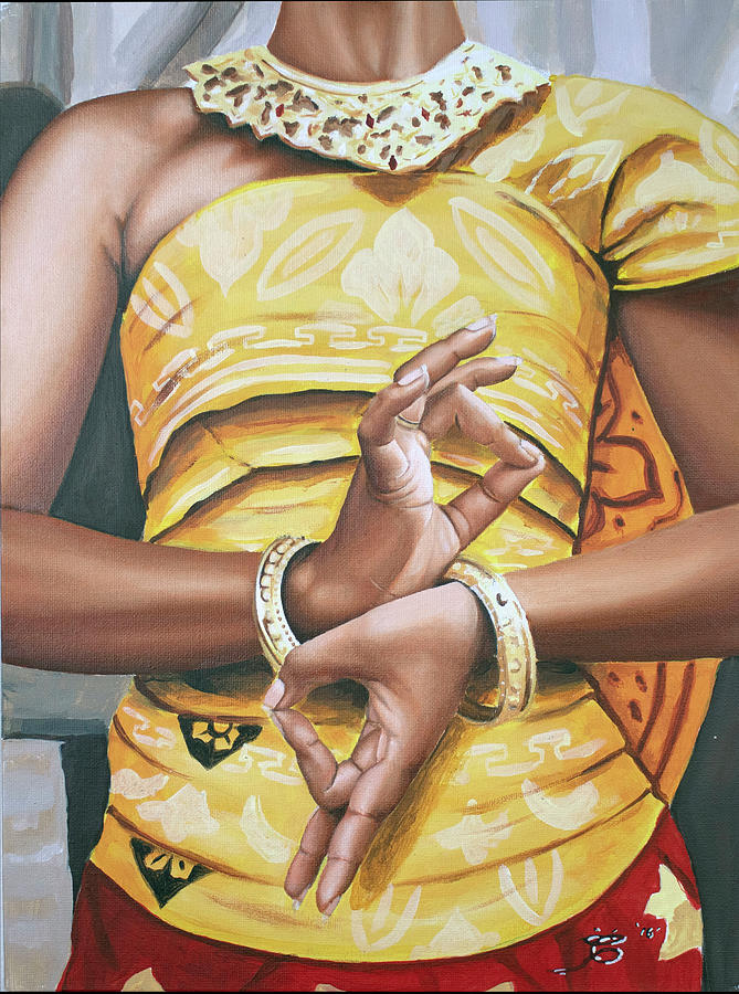 Hands Painting by Myron Curry
