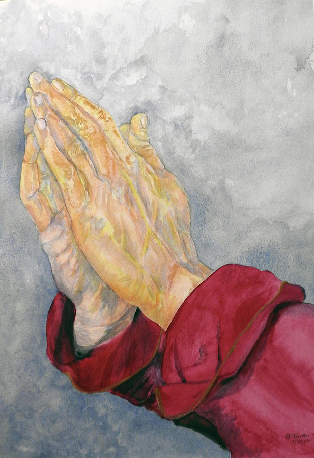 Hands of Faith Painting by Barbara F Johnson
