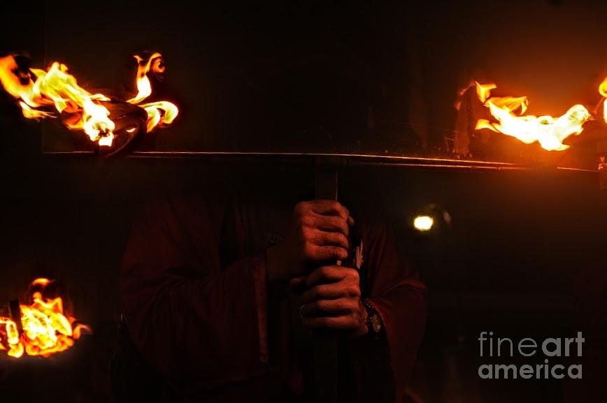 Hands Of The Flambeau Carrier At Mardi Gras In New Orleans Photograph by  Michael Hoard - Pixels