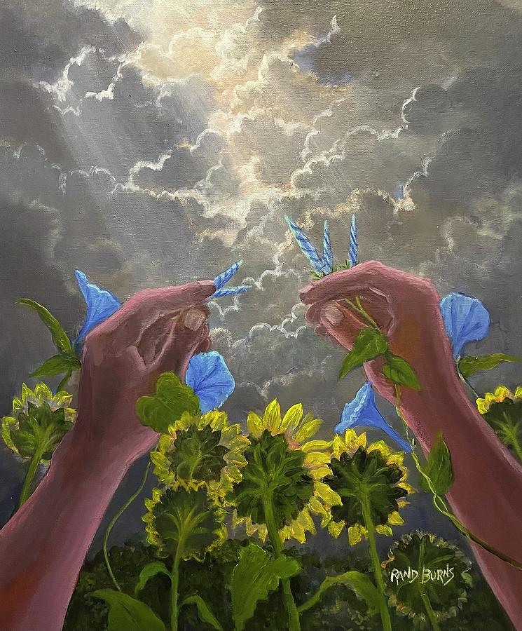Hands To Heaven.  The Gardeners Guidance Painting by Rand Burns