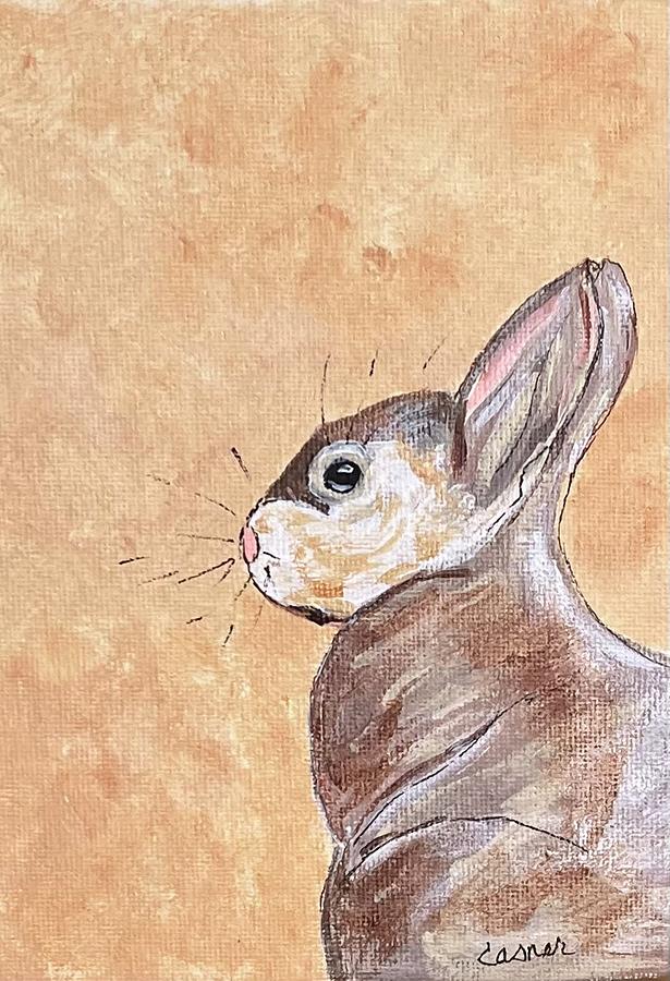 Handsome Hare Painting by Colleen Casner