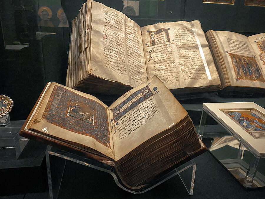 Handwritten Ancient Bibles at Benaki Museum, Athens, Greece Photograph by Unbounded Art Handwritten Ancient Bibles at Benaki Museum, Athens, Greece Photograph by Unbounded Art
