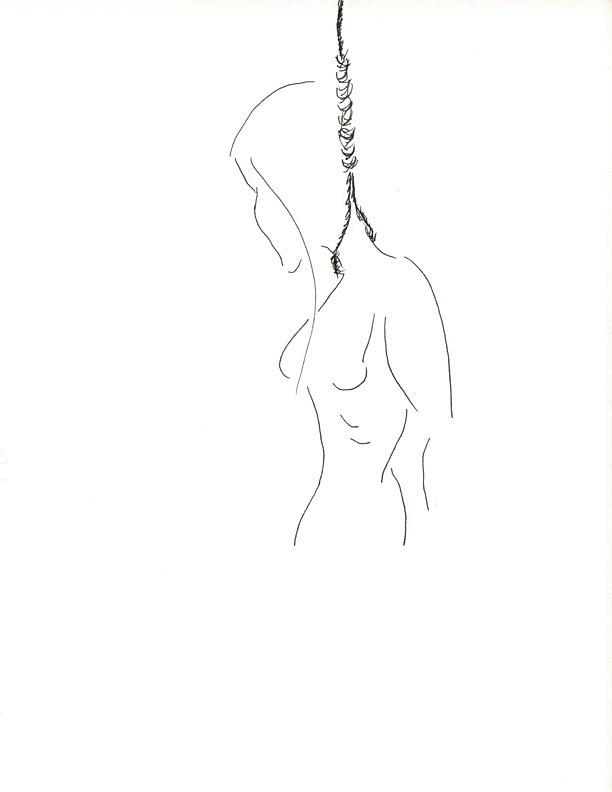 Hang Girl Drawing by Bethany Beeler