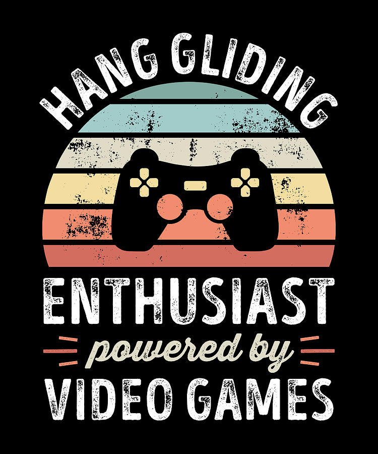 Hang Gliding Enthusiast powered by Video Games Digital Art by Qwerty