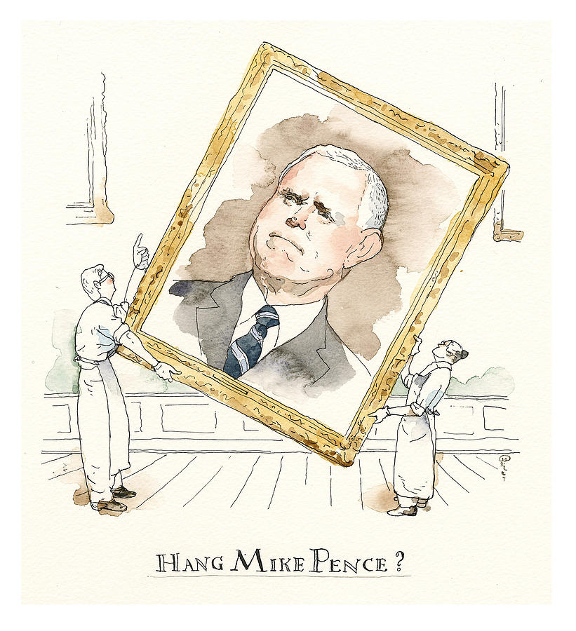 Hang Mike Pence? Painting by Barry Blitt